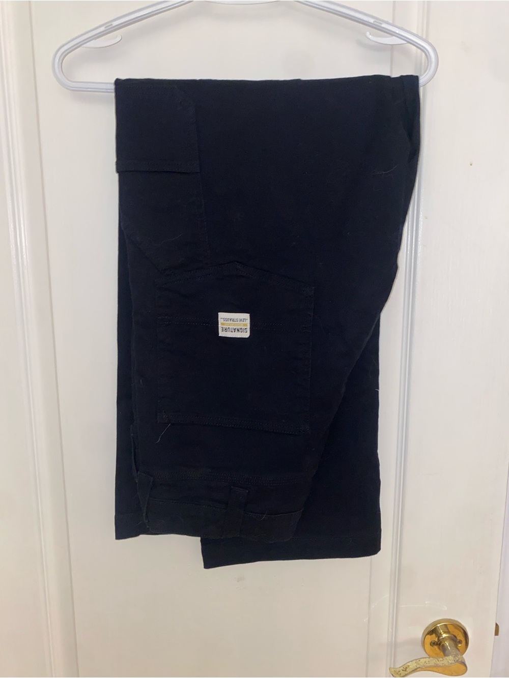 Signature by Levi’s Men's Black Cargo Carpenter pants